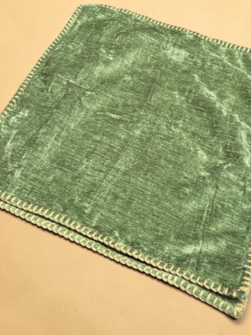 Sage Green Chenille Pillow Covers 18x18 Set of 2 Farmhouse Boho NWOT - Picture 9 of 14